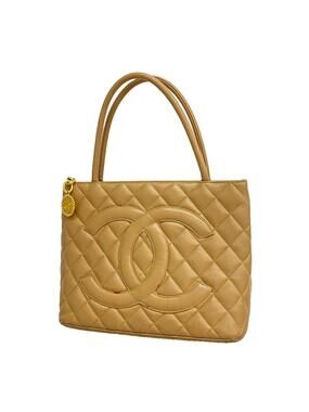 Chanel Medallion Tote Quilted Caviar #375849C18B